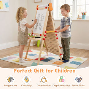 Kids easel with replaceable paper roll for drawing and painting1