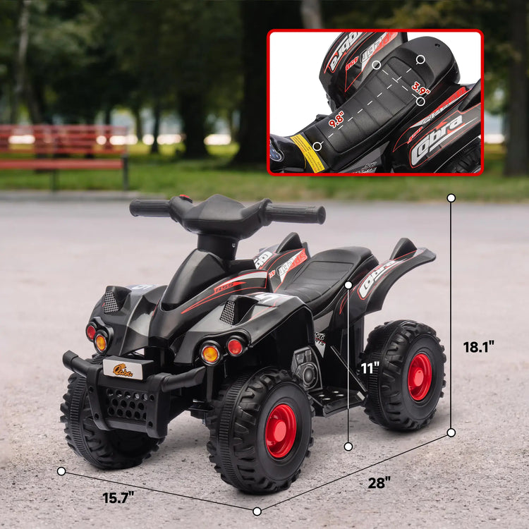 Small four-wheeler for toddlers with realistic design