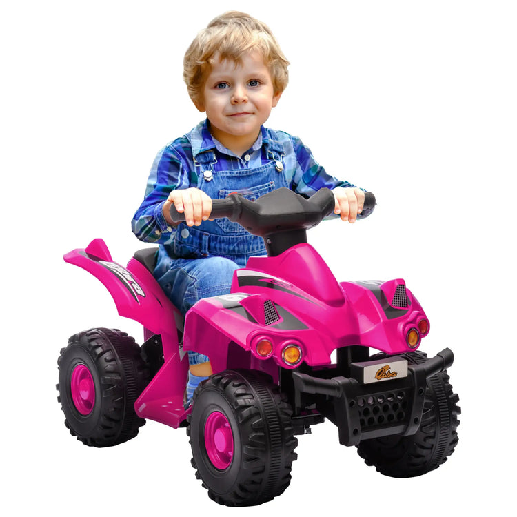 Kids 6V ATV toy with easy controls and comfortable seat