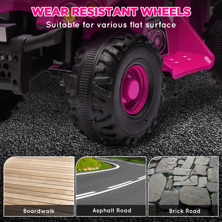 Children’s 4 wheeler ride-on with foot pedal control