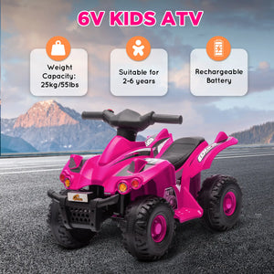 Kids electric quad car with stable four-wheel design