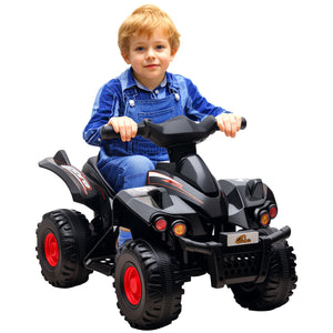 Safe kids ATV with soft start and stable design