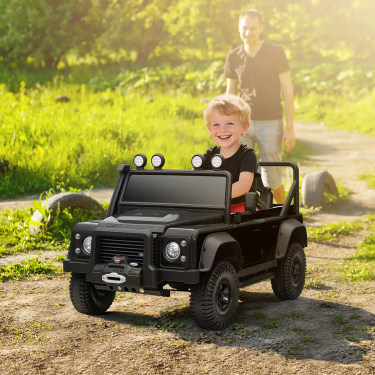 Kids 12V electric ride-on SUV with LED headlights