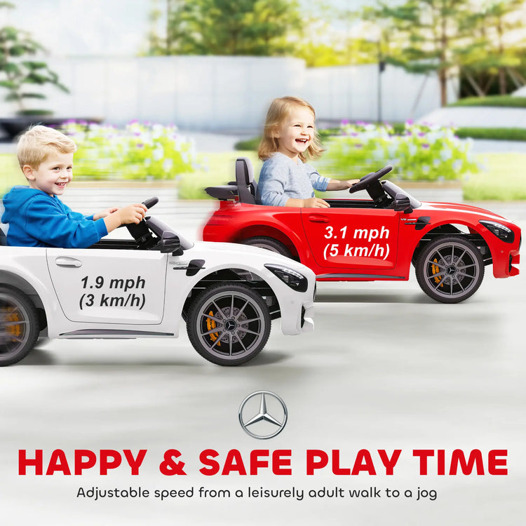 slow start design ensures smooth acceleration for kids ride on car