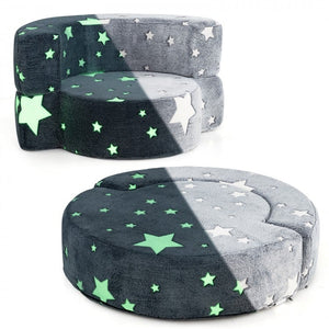 Kids foldable sofa floor cushion set