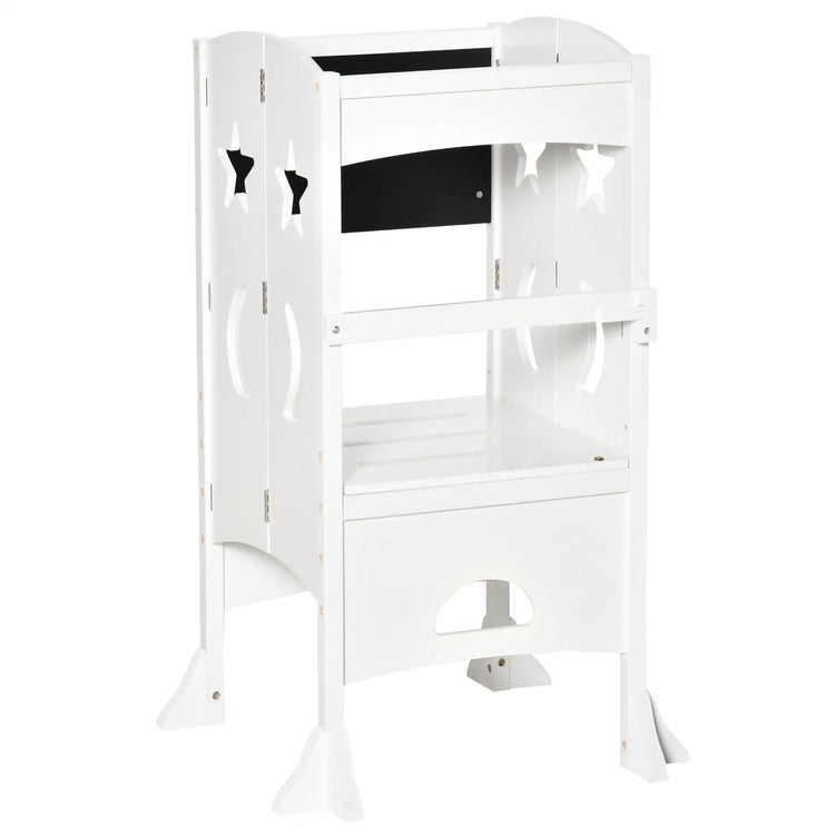 Folding learning tower for children