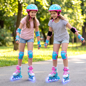Inline skates suitable for indoor skating practice