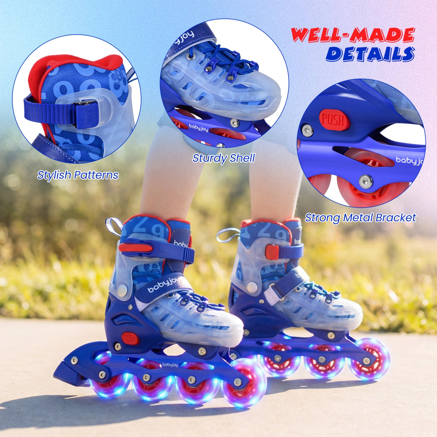 Soft padded interior for comfort during extended skating