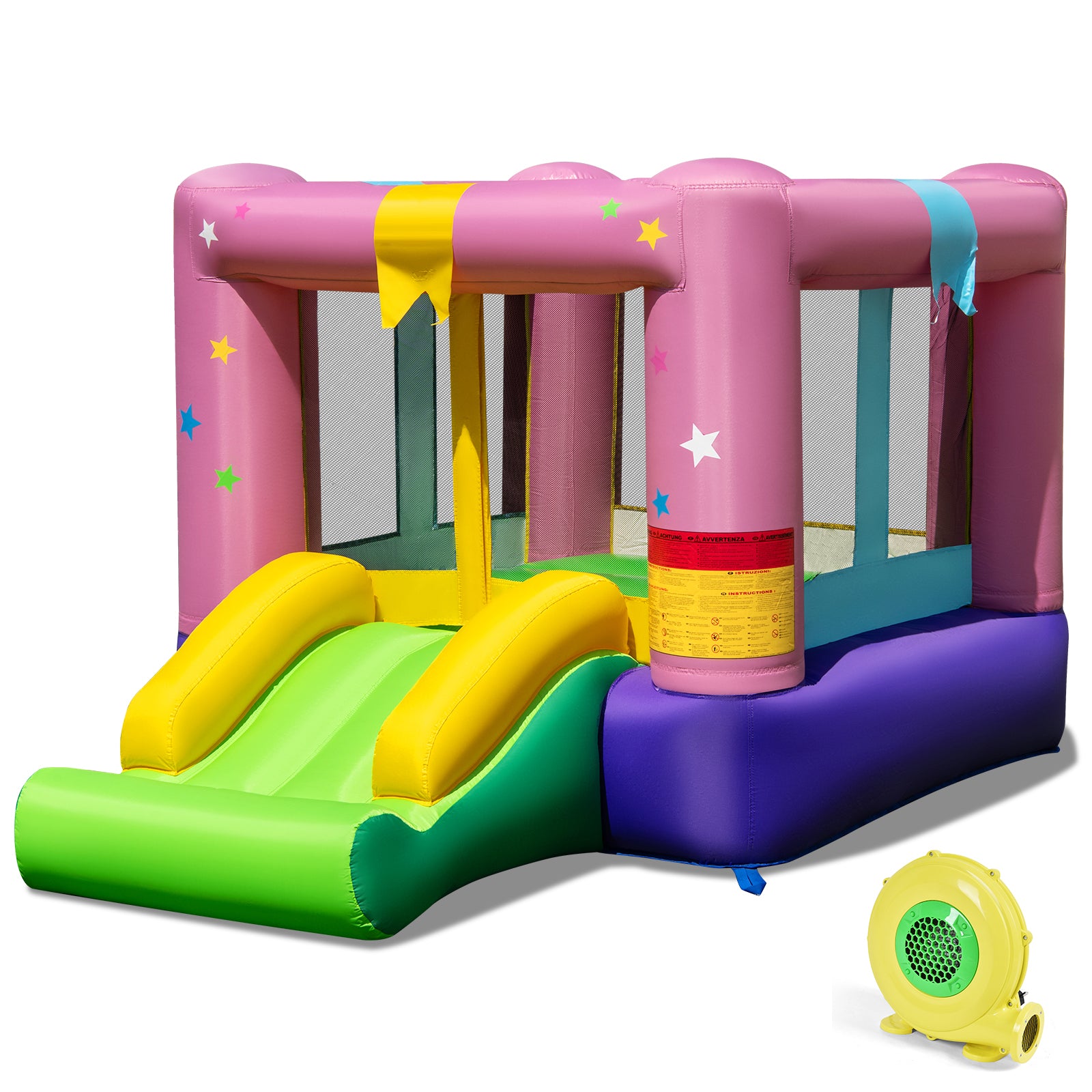 Inflatable bouncer for birthday parties and celebrations