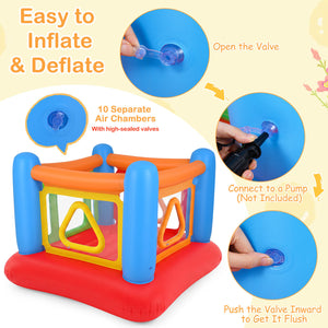 Front angle view of inflatable kids play center