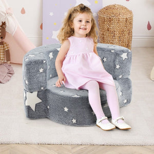 Kids playroom convertible sofa chair