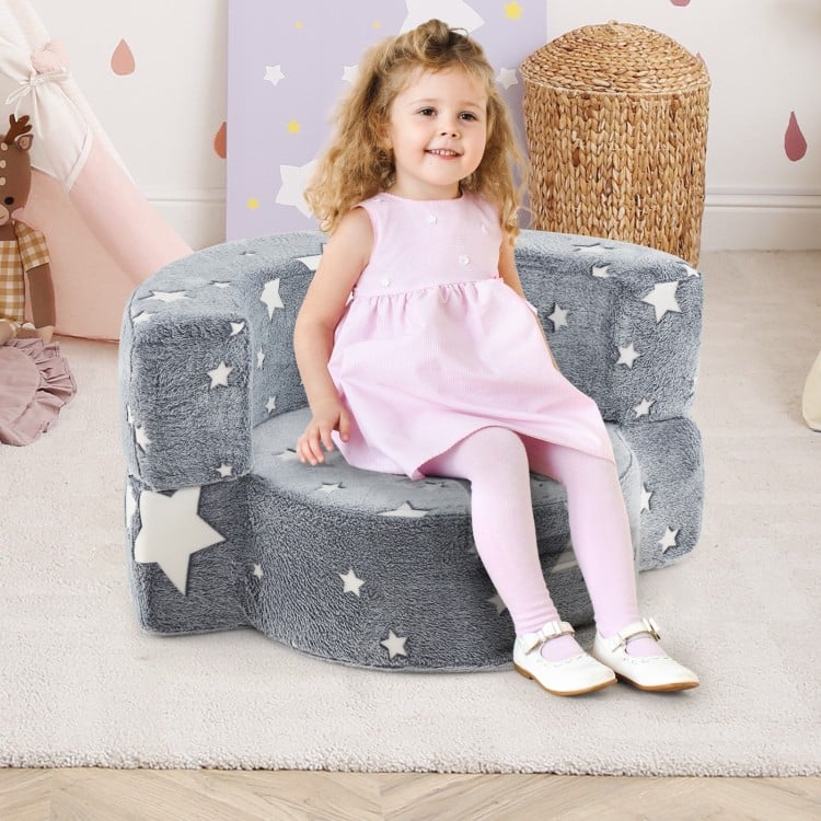 Kids playroom convertible sofa chair