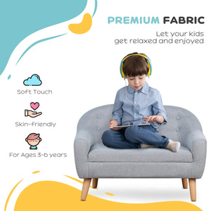 Soft foam cushions on toddler sofa