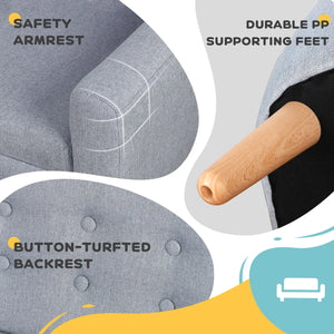 Close-up of sofa wood frame and legs