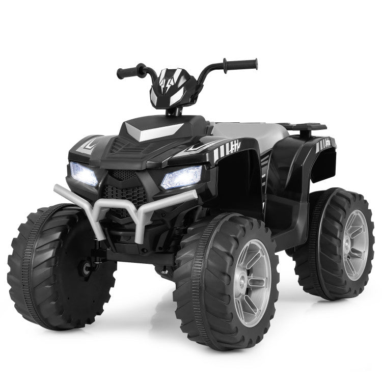 Kids 24V quad designed for grass and gravel terrain