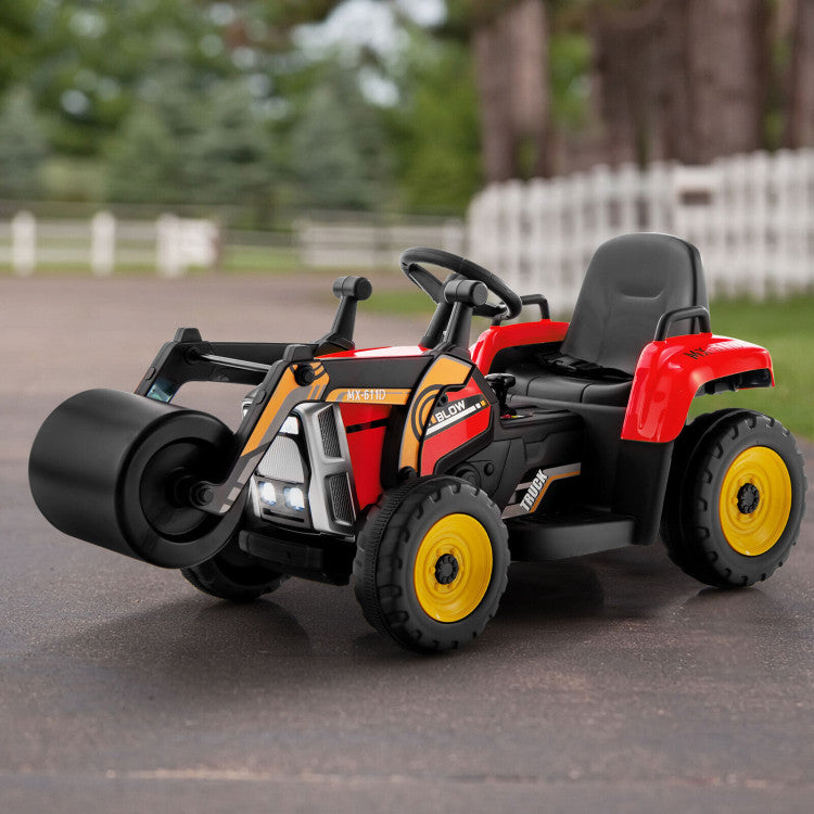 Ride-on construction vehicle for kids outdoor play