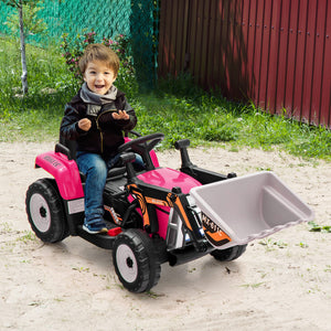 Kids electric digger toy with adjustable bucket