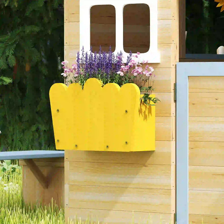 Kids playhouse with service station and window