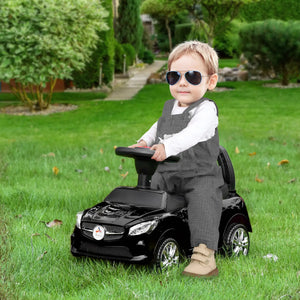 Kids push car toy with music, headlights, and steering wheel