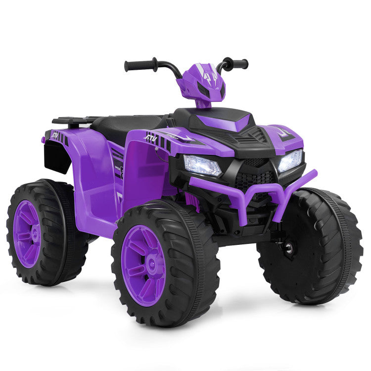 Kids ride-on ATV with durable puncture-proof tires