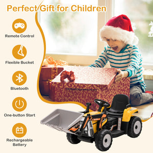 Kids ride on construction truck with realistic arm