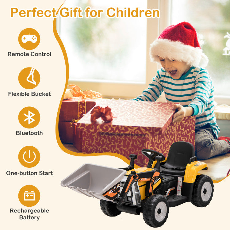 Kids ride on construction truck with realistic arm