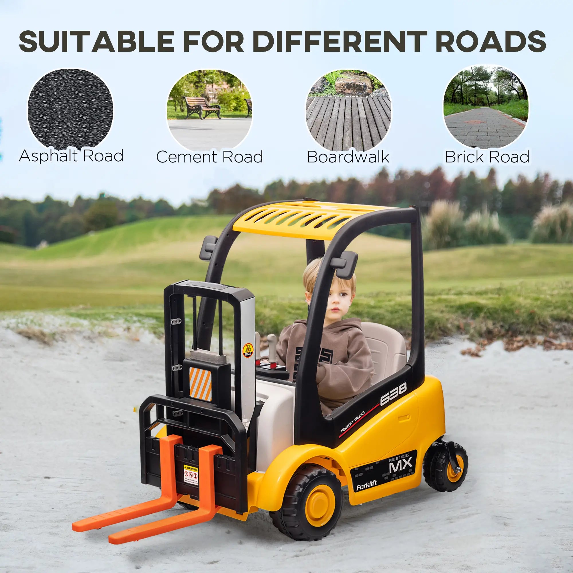 forklift ride on toy with music