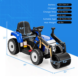 Kids ride-on construction truck toy for pretend play