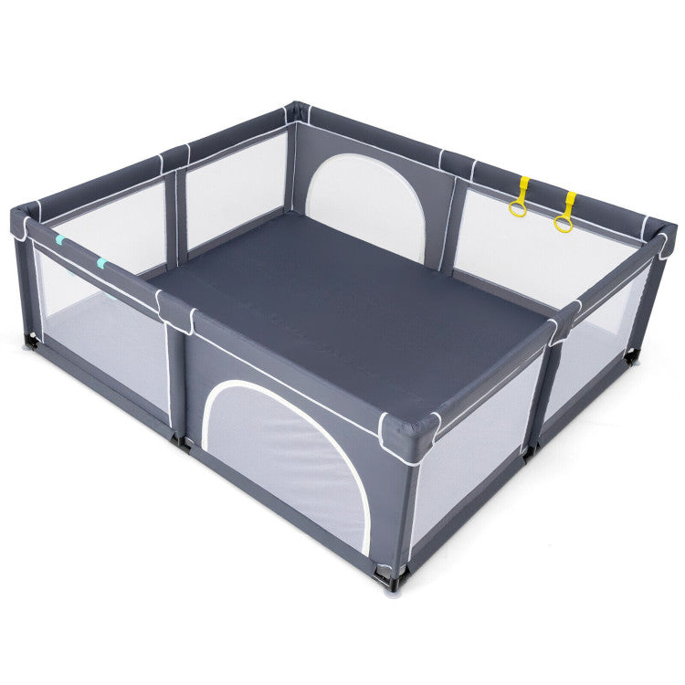 Large Baby Playpen with 50 Ocean Balls – Safe Infant Play Center Yard