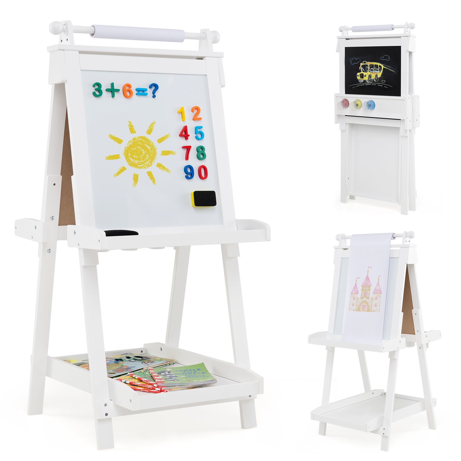 Educational art easel for children's creative learning