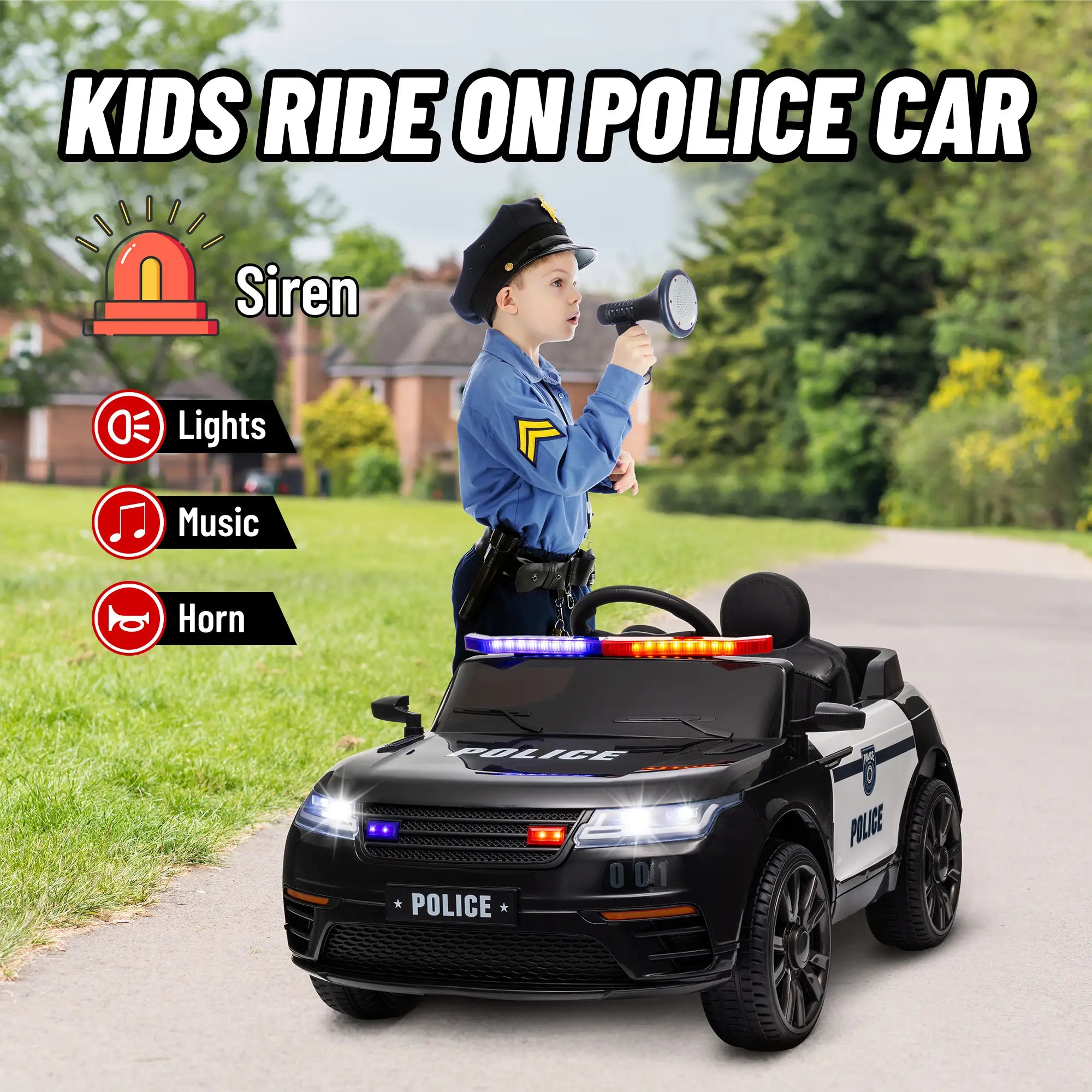Little Tikes cozy coupe police car style toy