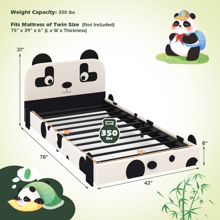 Low profile twin bed for kids