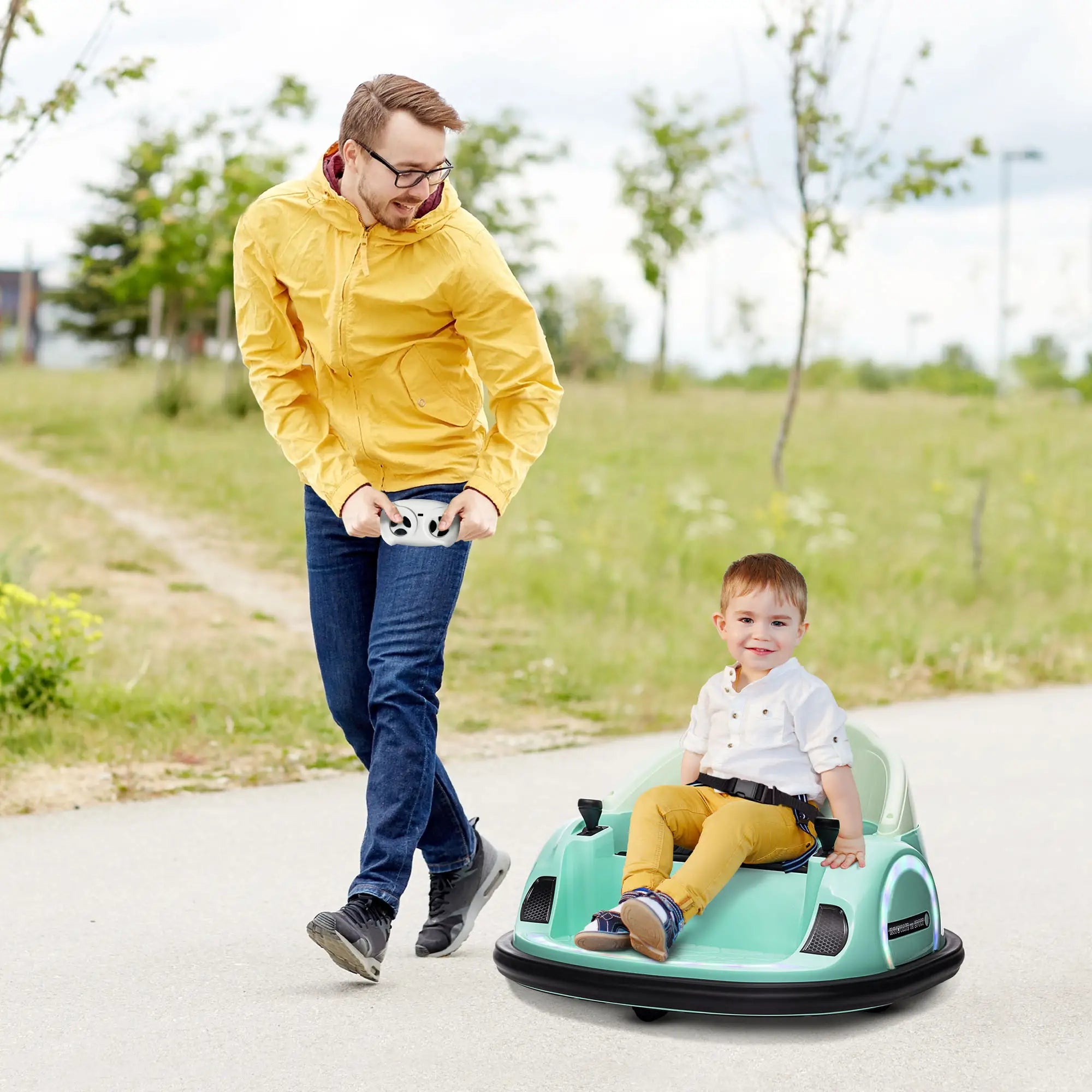 Low-speed bumper car offering safe riding experience for toddlers
