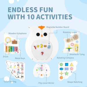 Magnetic whiteboard with number magnets for early math learning