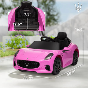 Maserati electric car for kids with music and horn
