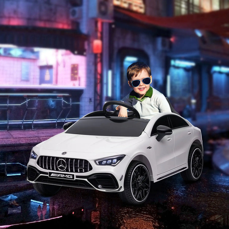 Mercedes AMG CLA45 electric kids car with remote control.