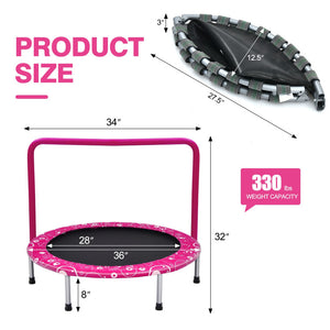 Mini foldable trampoline for kids