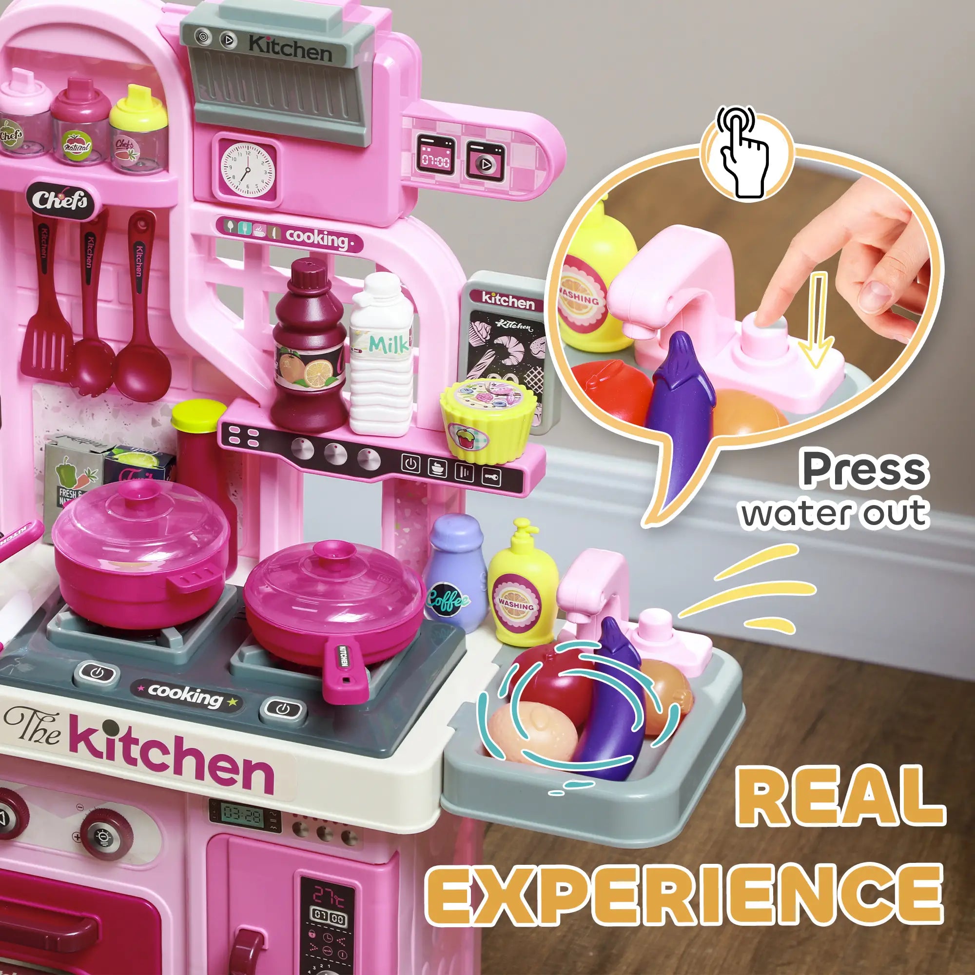 Mini kitchen play toy for kids learning fun