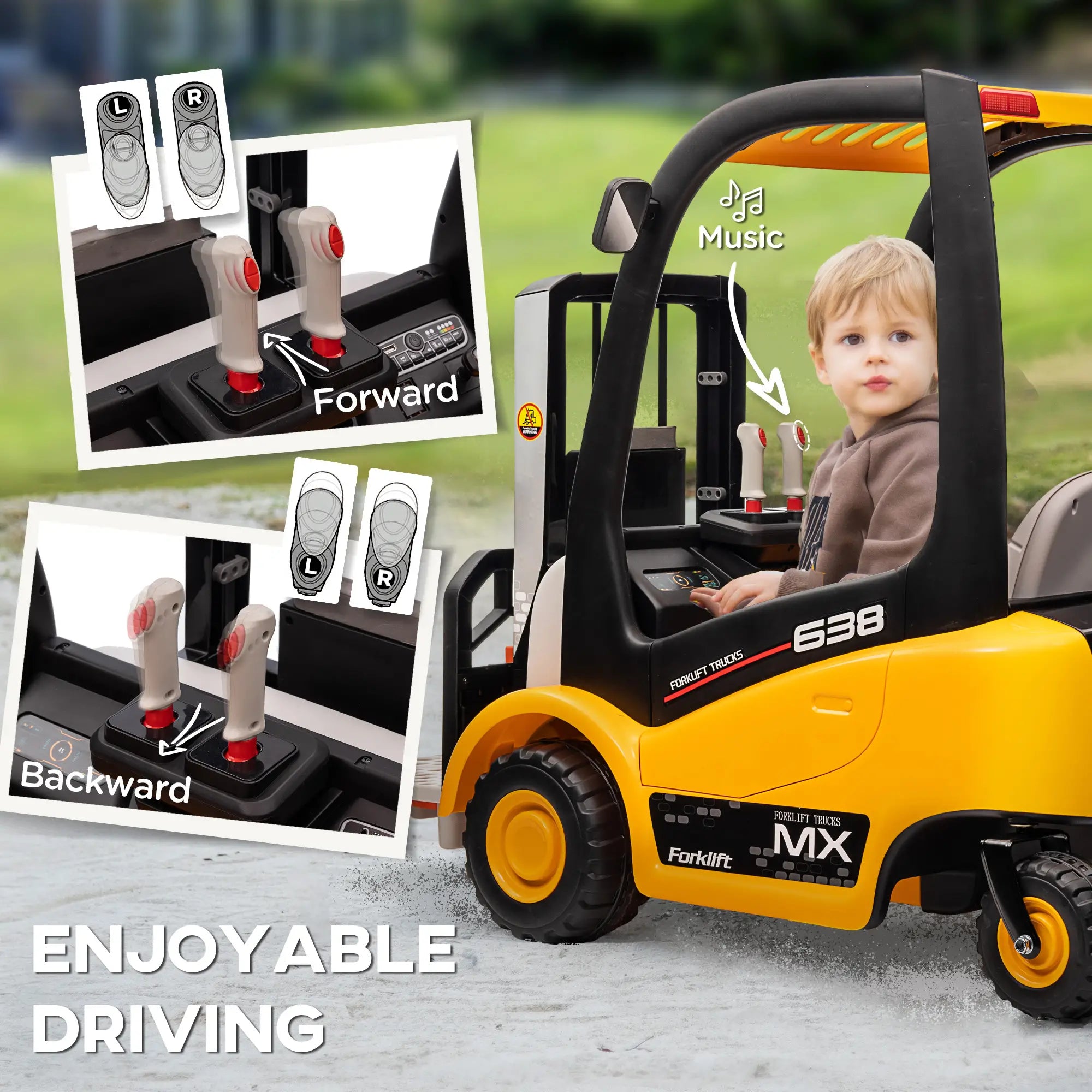 forklift toys for boys 3-5 year old driving