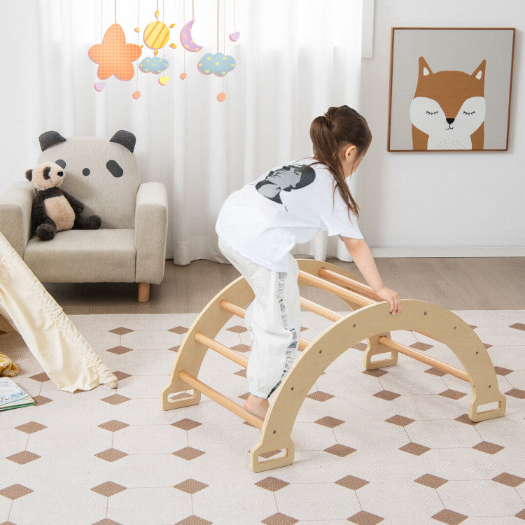 2-in-1 Toddler Arch Rocker with Soft Cushion – Safe and Fun Indoor Playset for Kids