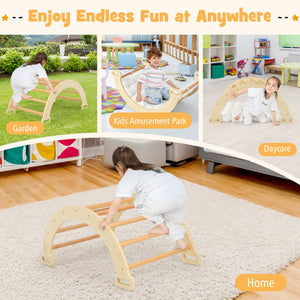 2-in-1 Toddler Arch Rocker with Soft Cushion – Safe and Fun Indoor Playset for Kids