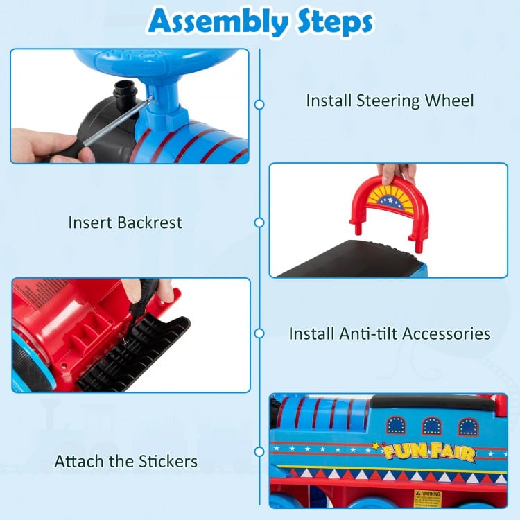 Outdoor electric train for toddlers