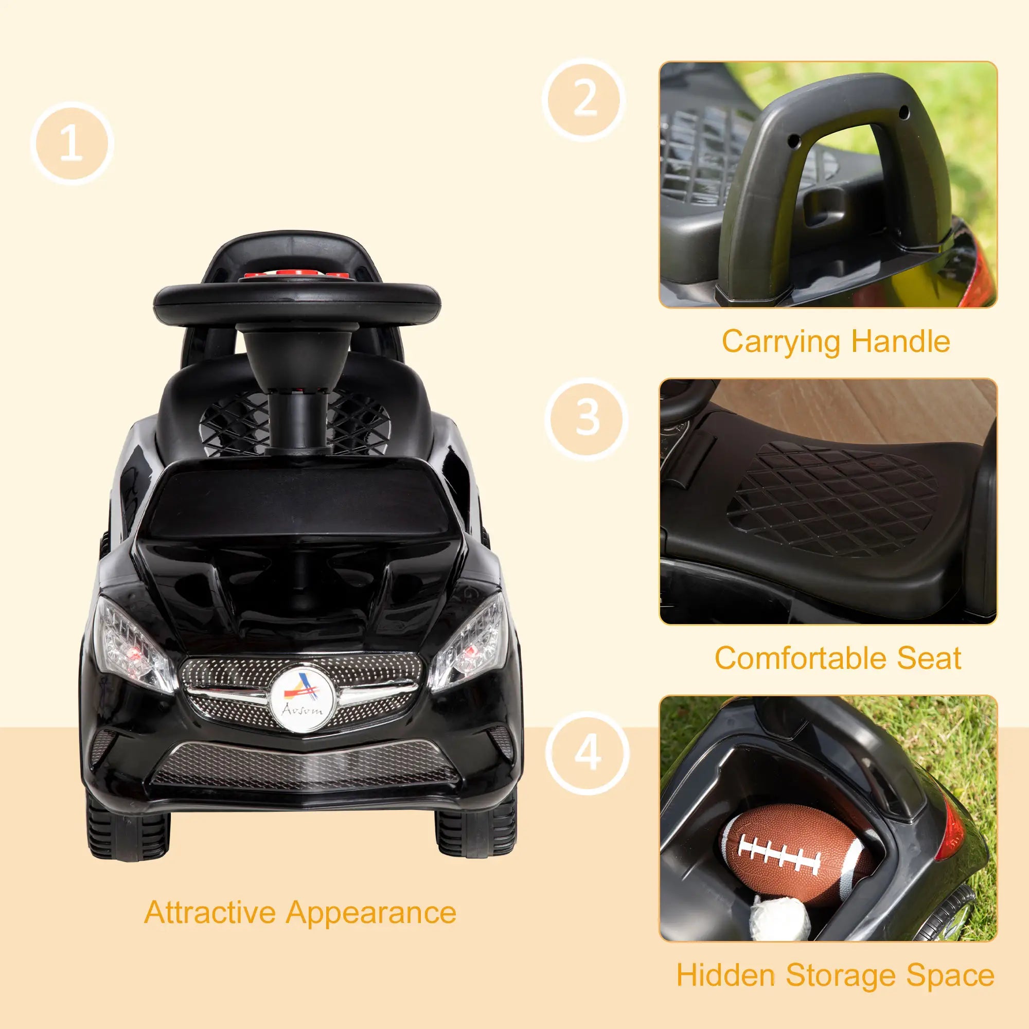 Outdoor push car for toddlers ages 1-3