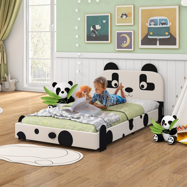 Panda themed toddler bed frame