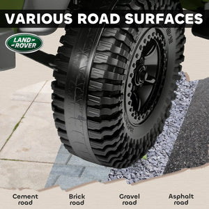 Parents controlling ride-on SUV with remote control