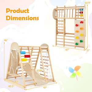Pine wood indoor jungle gym for active kids
