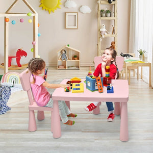 Cute girls playroom table set for study