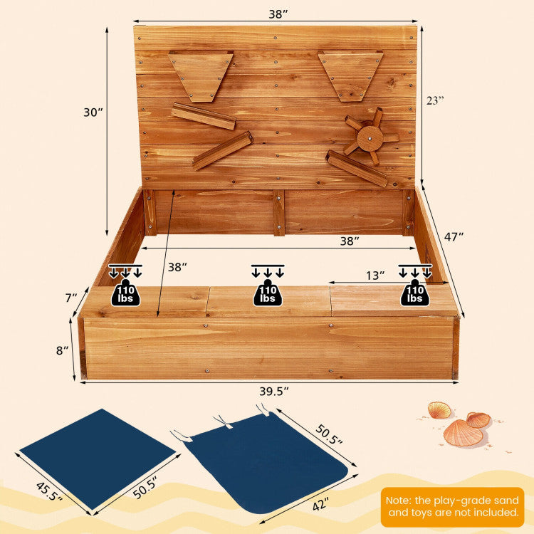 Plastic kids sandbox option for toddlers