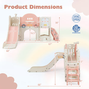 Toddler slide and climber for home playroom