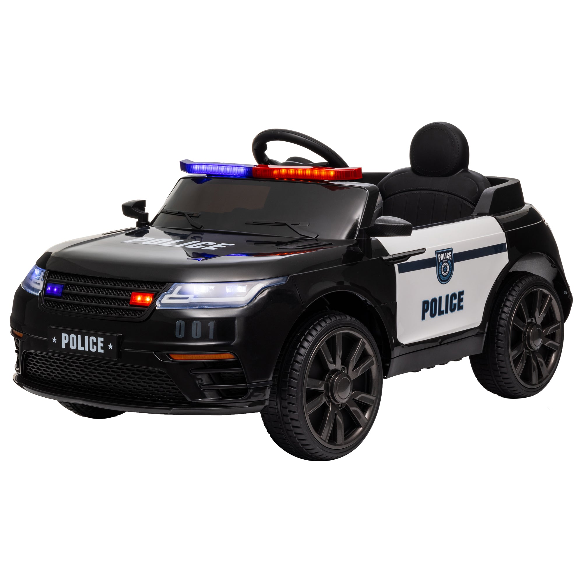Realistic police car ride-on toy for kids